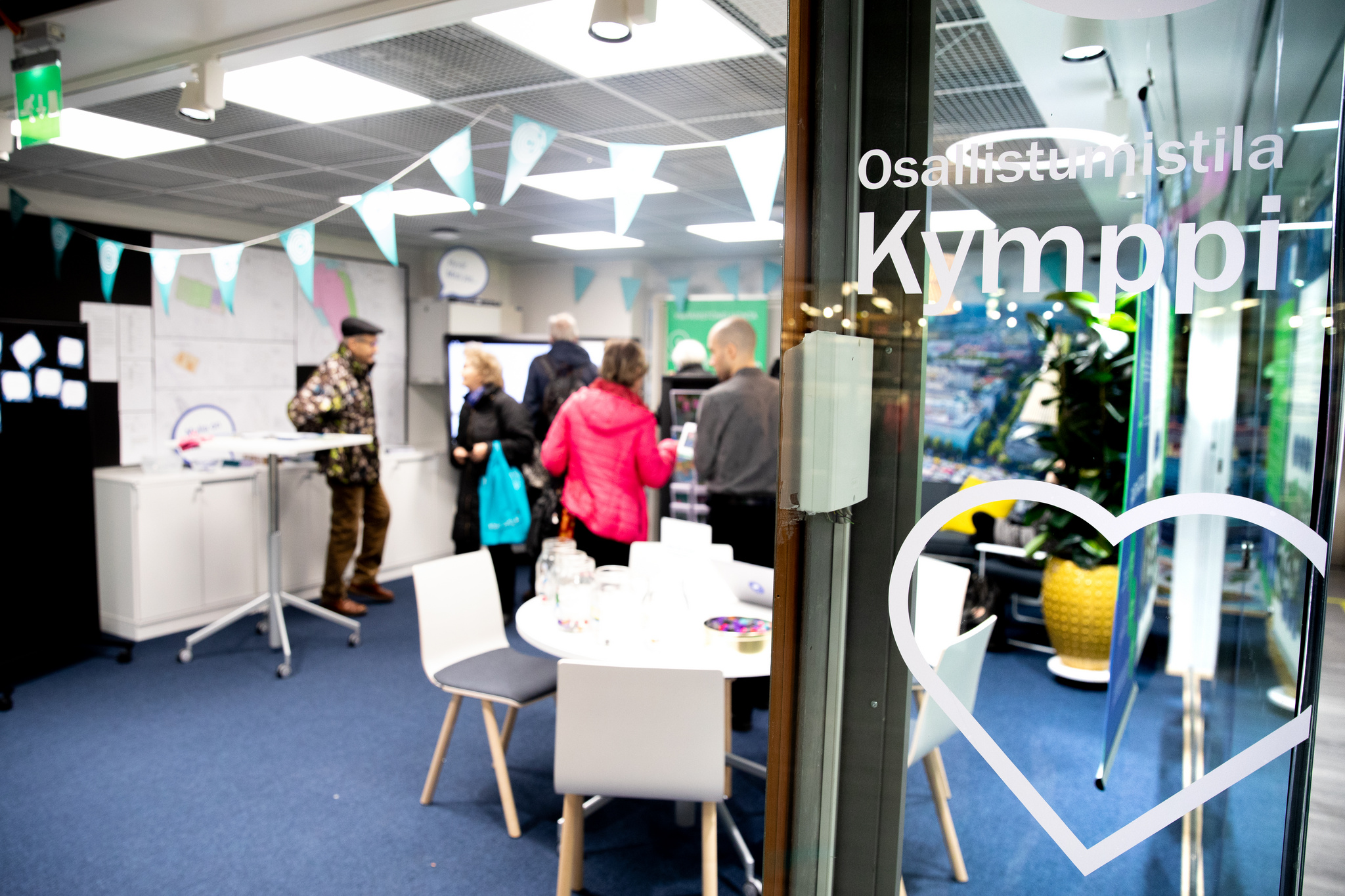 Kuvassa Osallistumistila Kymppi, joka sijaitsee Trion Palvelutorin toisessa kerroksessa