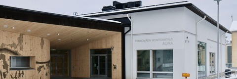 Renkomäen kirjasto Monitoimitalo Aurassa