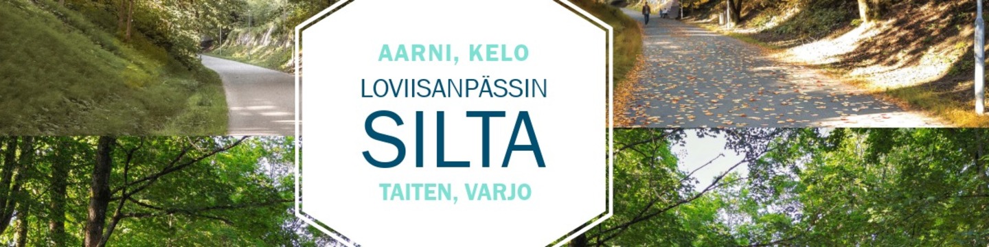 Kuvaan on yhdistetty suunnitelmista neljä havainnekuvaa, joissa on tietokoneella tehty mallit miltä sillat näyttäisivät Loviisanpässin kuluväylältä katsottuna. Siltojen verhoiluissa on käytetty puuta ja erilaisia muotoja.